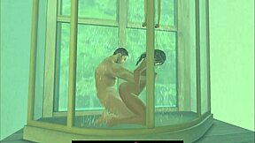 Tempting animated film for women featuring erotic wet play