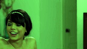 teen lesbians get hot and heavy scissoring in college dorm