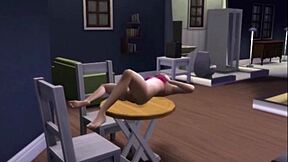 Sims 4 lesbian love: Marjorie's sensual solo in Whimsville