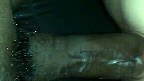 Real interracial encounter with a busty babe taking a BBC