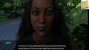 Anna's seductive encounter with a well-endowed gamer in 3D