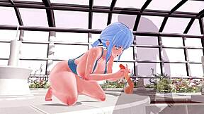 3D animated hentai with large breasts and buttocks