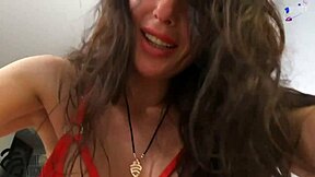 Steamy MILF receives a satisfying facial in lingerie