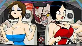 Bouncy babes in Resident Evil: Animation Flash
