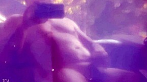 Chubby gay boy pleasures himself in pink underwear