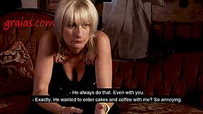 Mature blonde endures painful BDSM session and breaks down in tears