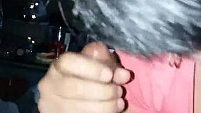 Horny wife swallows hot jizz
