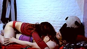 perfect couple enjoying natural and sensual moments together at home