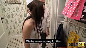 Russian woman's indulgence in shopping leads to steamy encounter with debt collector