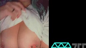 Tattooed vixen in seductive social media montage