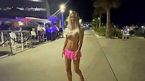 Monika Fox's daring dinner outing turns into a solo nighttime city stroll