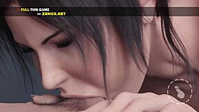 Seductive animated porn for women featuring a horny girl giving a sensual oral and receiving a creamy finish in her pleasure center