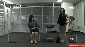 Japanese mom's erotic audition for porn industry