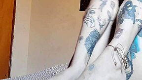 i indulge in foot worship with dildo