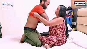 Beautiful Indian woman gets a big cock in her mouth and pussy