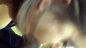 Horny wife sucks on monster cock in homemade video