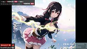 Japanese-style animated music video featuring Yunyun 210's captivating ASMR sounds