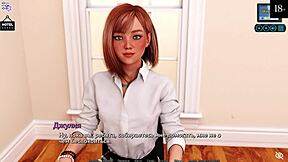 Sultry anime game featuring milf and younger girl in sensual dancing and kissing
