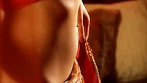 Lovely girl's seductive striptease and dance show