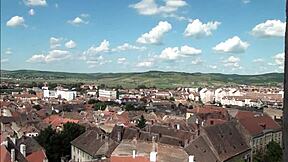 Explore Sibiu's red light district from a bird's eye view