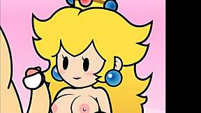 Peachy pop's animated handjob game