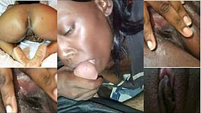 Elderly ebony MILF eagerly takes on massive black cock