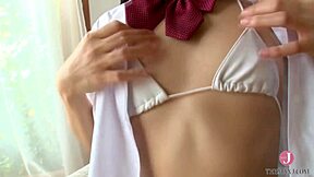 Japanese nun-girl Rina Narase's sensual onsen images in gay idol movie