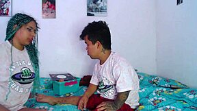 Aerial the Colombian hottie gets her ass pounded by a dwarf in a kinky circus sex scene