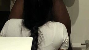 Young couple gets naughty in friend's bathroom