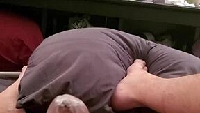 Tiny cock gets a satisfying handjob and cumshot