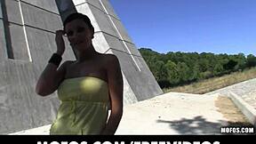 A seductive Czech woman with a flawless physique receives compensation for intimate encounters in broad daylight.