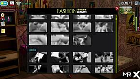 Visual novel game featuring a seductive businesswoman in panties