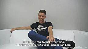 Gay porn casting in the Czech Republic for a romantic scene