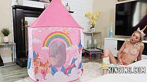 Chloe Temple, the adorable and hairless teen, getting caught in a steamy encounter with her stepbrother