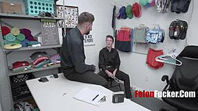 Uniformed men engage in gay anal sex