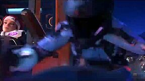 Overwatch anime girls in 3D hentai action