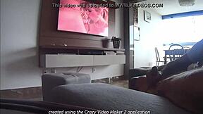 Neighbor catches me masturbating and jerks off with me