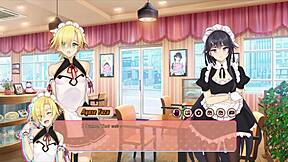 Adorable femboy harem girls come to life in anime sex game