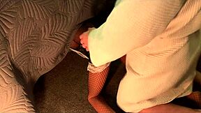 silicone maid doll got stuck under bed during homemade play