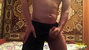 One guy's solo show of big dick pleasure