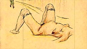 Hey, check out these stunning vintage erotic drawings!