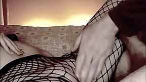 Fetish enthusiasts enjoy giving a massive penis a footjob