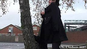 Daring Andreas' outdoor exhibition of undressing and stripping