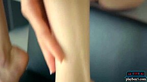 Tiny Russian teen Adel Morel goes nude in all her glory
