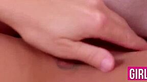 Christie Stevens, busty lesbian, has Lena Anderson perform cunilingus