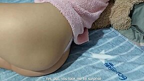 Voluptuous stepsister enjoys deepthroat and takes a massive cock