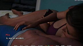 Sultry MILF's naughty game in steamy summer evening