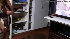 Mature Latina mom indulges in solo pleasure before unexpected intimate encounter
