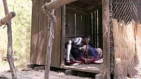 Beautiful women in costumes, hot scene of the month