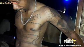 A hunk with tattoos has his first party and falls for a beautiful woman.
